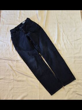 90's Vintage Straight Leg Black Jeans By PSC Made In Canada 100% Cotton